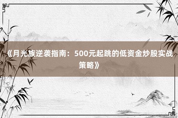 《月光族逆袭指南：500元起跳的低资金炒股实战策略》