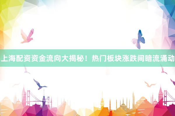 上海配资资金流向大揭秘！热门板块涨跌间暗流涌动